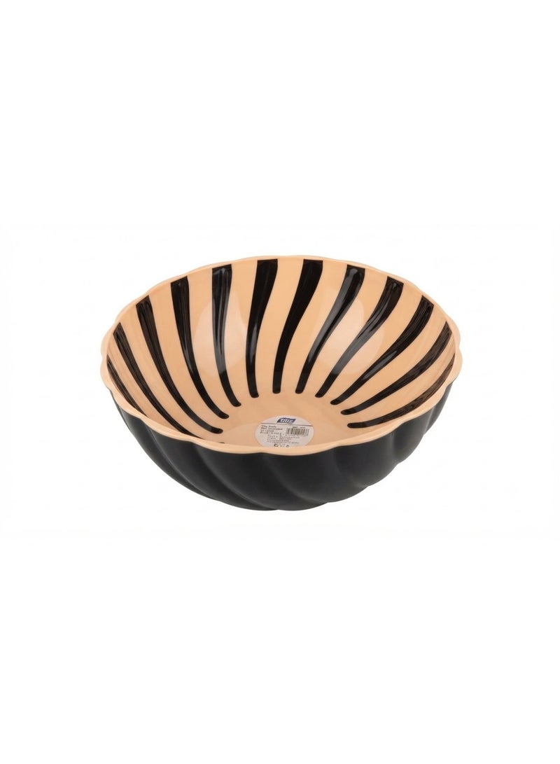 Titiz Elegant Salad Bowl by Titiz - Modern Striped Design, 3.5L Capacity - Image 2