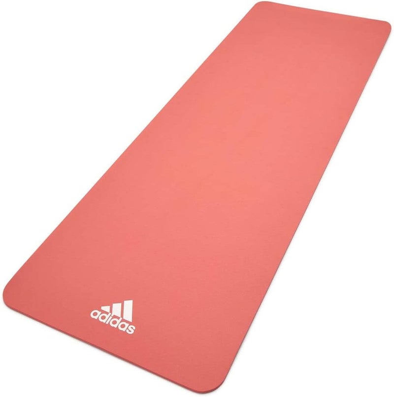 Adidas 8mm Yoga Mat Glow Pink Extra Cushion Non-Slip Surface for Yoga, Pilates & Stretching - Image 1