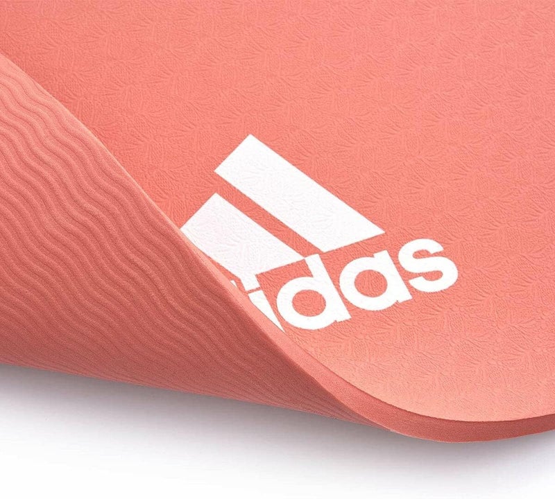 Adidas 8mm Yoga Mat Glow Pink Extra Cushion Non-Slip Surface for Yoga, Pilates & Stretching - Image 4