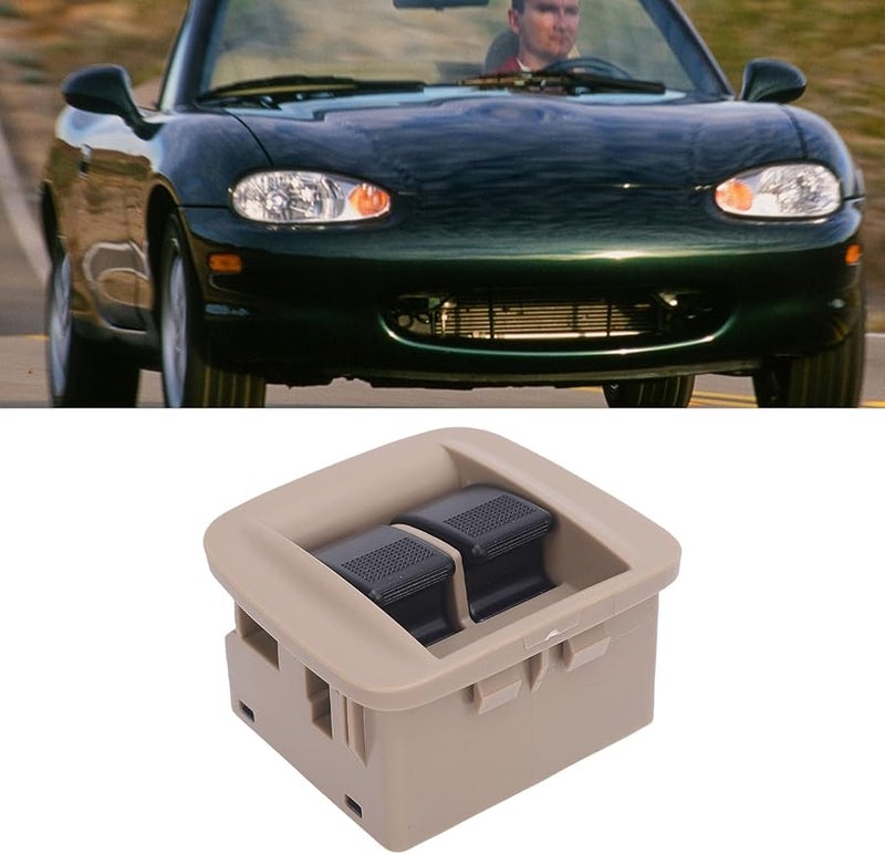 مفتاح نافذة الطاقة باللون الكاكي لسيارة مازدا مياتا 1998-2000، منظم نافذة وحدة التحكم المركزية - Image 5