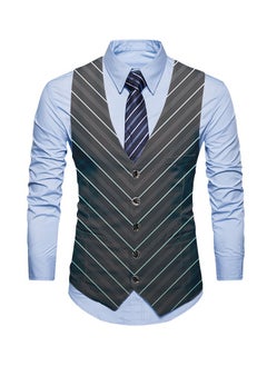 KUYING New Fashionable Personalized Printed Men's Suit Vest  - Image 1