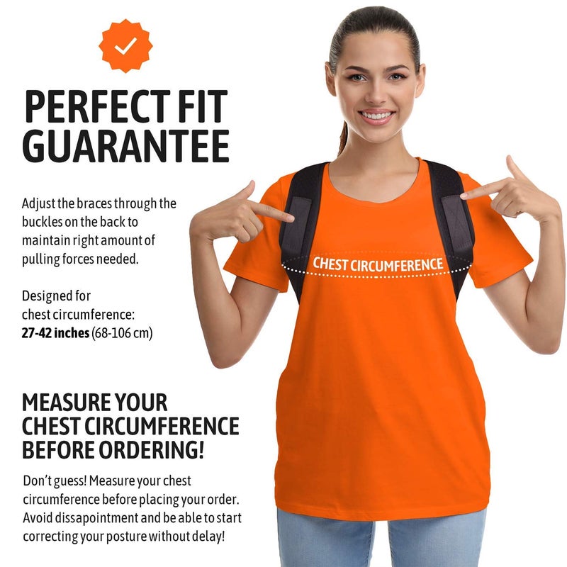 Posture Corrector for Men and Women, Bodywellness Fix Upper Back Brace for Clavicle Support, Adjustable Back Straightener and Providing Pain Relief from Neck, Back u0026 Shoulder Under Clothes (Regular) - Image 5