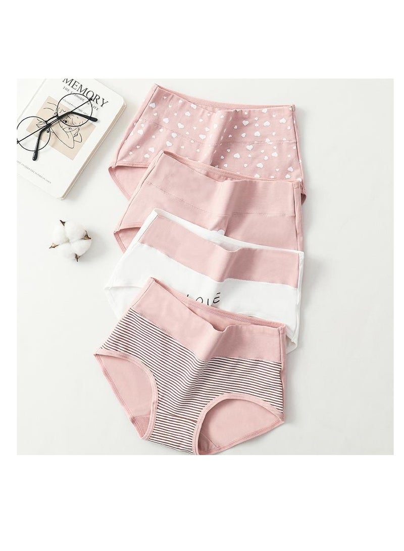 4 Pieces High Waist Intimates Panties Soft And Comfort Women Briefs  - Image 2