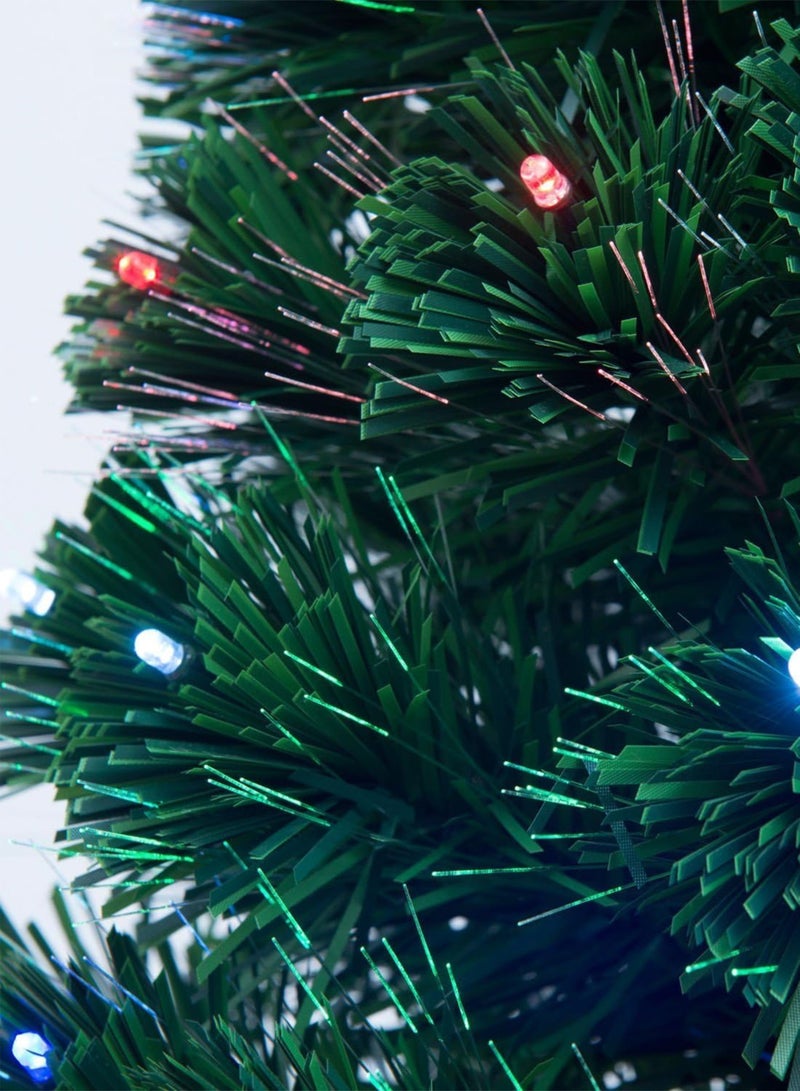 توشيونيكس شجرة صنوبر عيد الميلاد الصناعية المزخرفة بطول 1.20 متر/3.9 قدم مع أضواء LED متعددة الألوان مدمجة لعيد الميلاد، وغطاء شجرة على شكل نجمة، وحامل معدني ومحول طاقة، مثالية لديكور حفلات أعياد الميلاد والمنزل والمكتب وحفلات رأس السنة الجديدة والاحتفالات الداخلية والخارجية، سهلة التجميع - Image 5