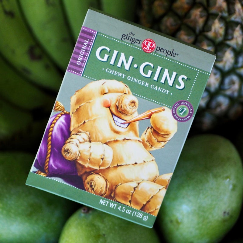 The Ginger People GIN GINS Original Chewy Ginger Candy by The Ginger People - Anti-Nausea and Digestion Aid, Individually Wrapped Healthy Candy - Original Ginger Flavor, 4.5oz Boxes - Pack of 12 - Image 3