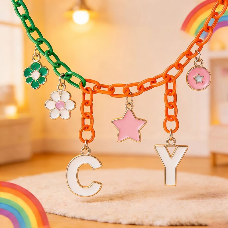90 Colored Extension Chains 18 Colors 4 Sections for Keychains Bag Pendant Gift Making 27mm - Image 3