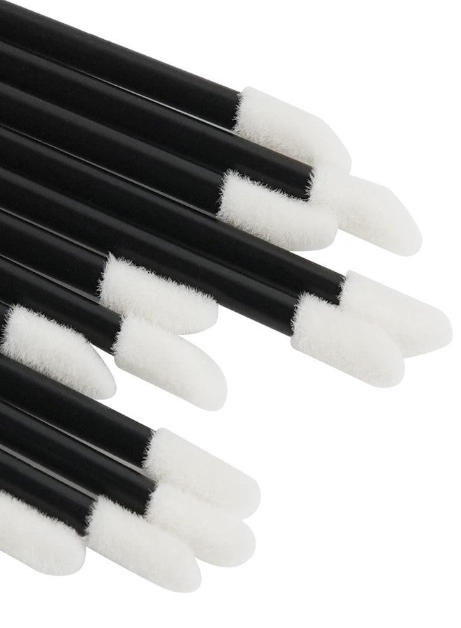 ChefBee 200PCS Lip Gloss Applicators Disposable, Lint Free Lip Brush Lipstick Applicator Wands, Beauty Tool Kits Black - Image 2