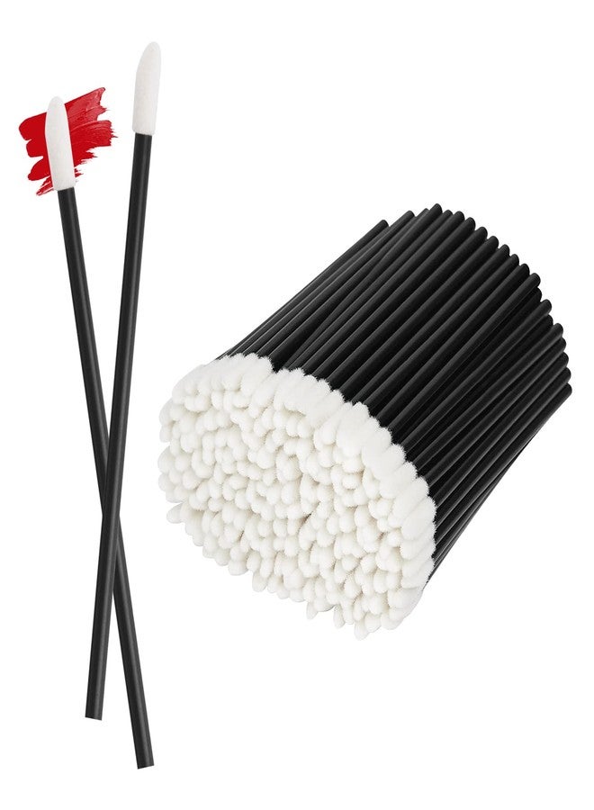 ChefBee 200PCS Lip Gloss Applicators Disposable, Lint Free Lip Brush Lipstick Applicator Wands, Beauty Tool Kits Black - Image 1