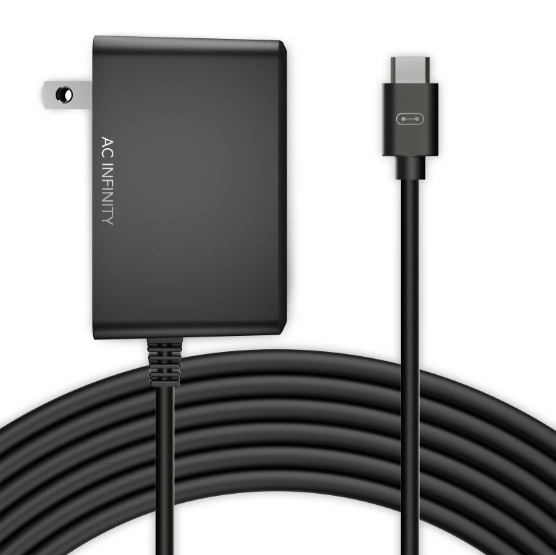 AC Infinity UIS Power Adapter, Outlet Plug with Charger Cable Cord for UIS Digital Controllers - Image 1