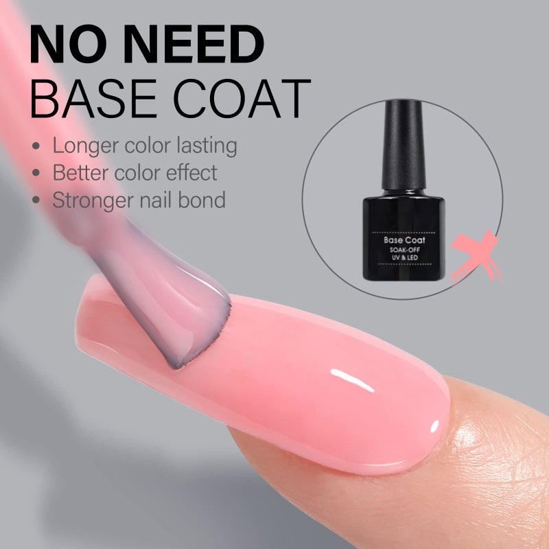 AILLSA Long Coffin Nail Tips - Upgraded Matte Soft Full Cover Gel Nails Tips No Filed, 240Pcs Pre-shaped Gelly Tips Acrylic Clear Fake Press On Nail Tip for Soak Off Nail Extension 10 Sizes - Image 4