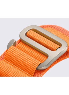 BEILINGDUN 4Pack for Apple Watch Alpine Loop Band 49mm/45mm/44mm Nylon Woven Sport Strap for Apple Watch Series 8/Ultra/7/SE/6/5/4/3/2/8 White/Green/Orange/Black  - Image 5