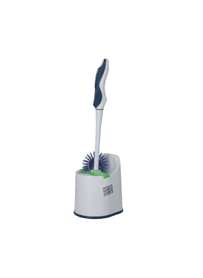 Scotch  Toilet Bowl and Rim Brush Set White and Blue 39.37 x 11.176 x 12.954 cm HK200002168  - Image 4