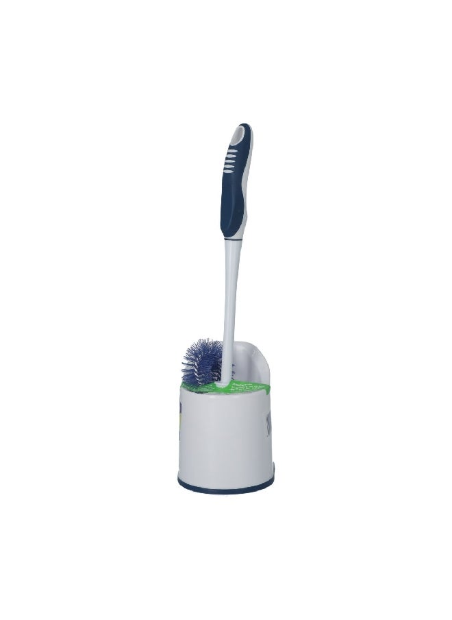 Scotch  Toilet Bowl and Rim Brush Set White and Blue 39.37 x 11.176 x 12.954 cm HK200002168  - Image 3