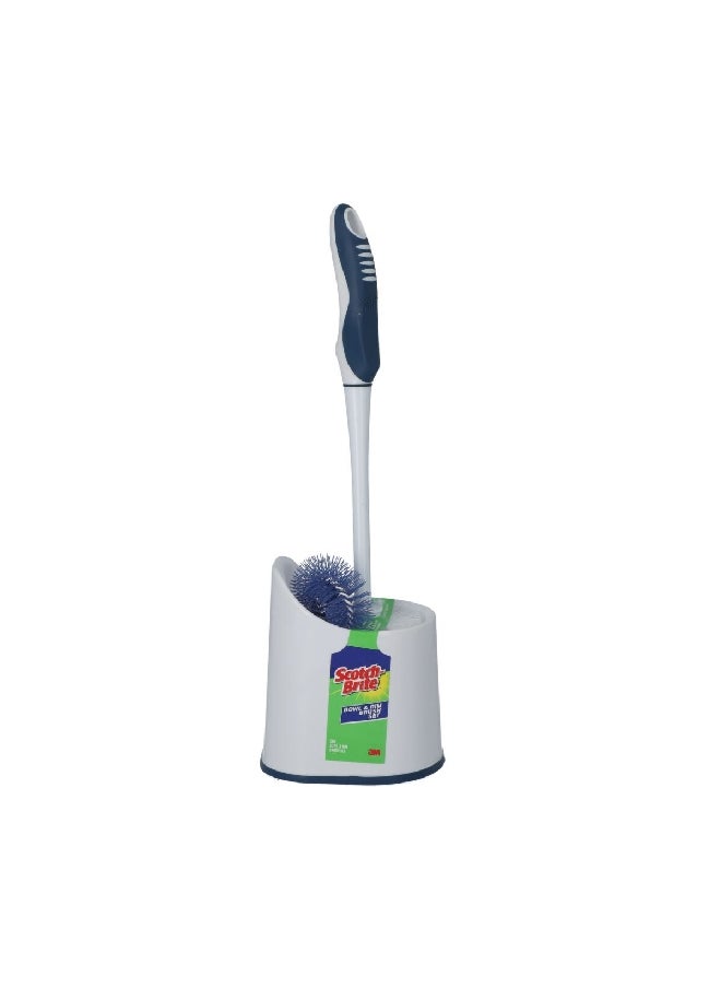 Scotch  Toilet Bowl and Rim Brush Set White and Blue 39.37 x 11.176 x 12.954 cm HK200002168  - Image 1