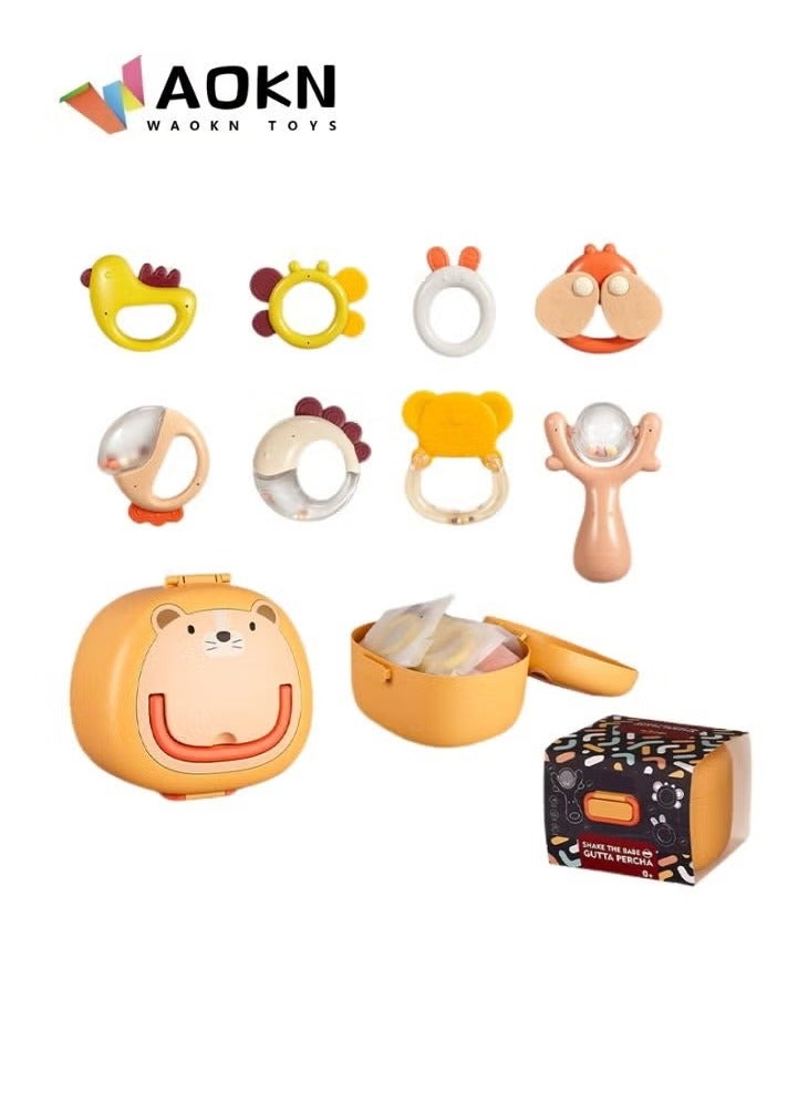 WAOKN Kids 8 Pieces Set With Storage Box Enlightenment Early Education Bell Ring Set Exercise Children Listening and Concentration  - Image 1