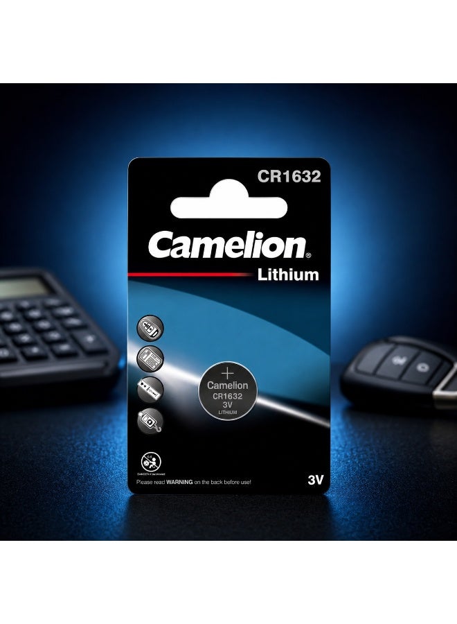 Camelion CR1632 3V Lithium Coin Cell Battery for Car Keys, Digital Scales, Watches & Medical Devices - Image 5