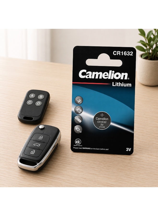 Camelion CR1632 3V Lithium Coin Cell Battery for Car Keys, Digital Scales, Watches & Medical Devices - Image 4