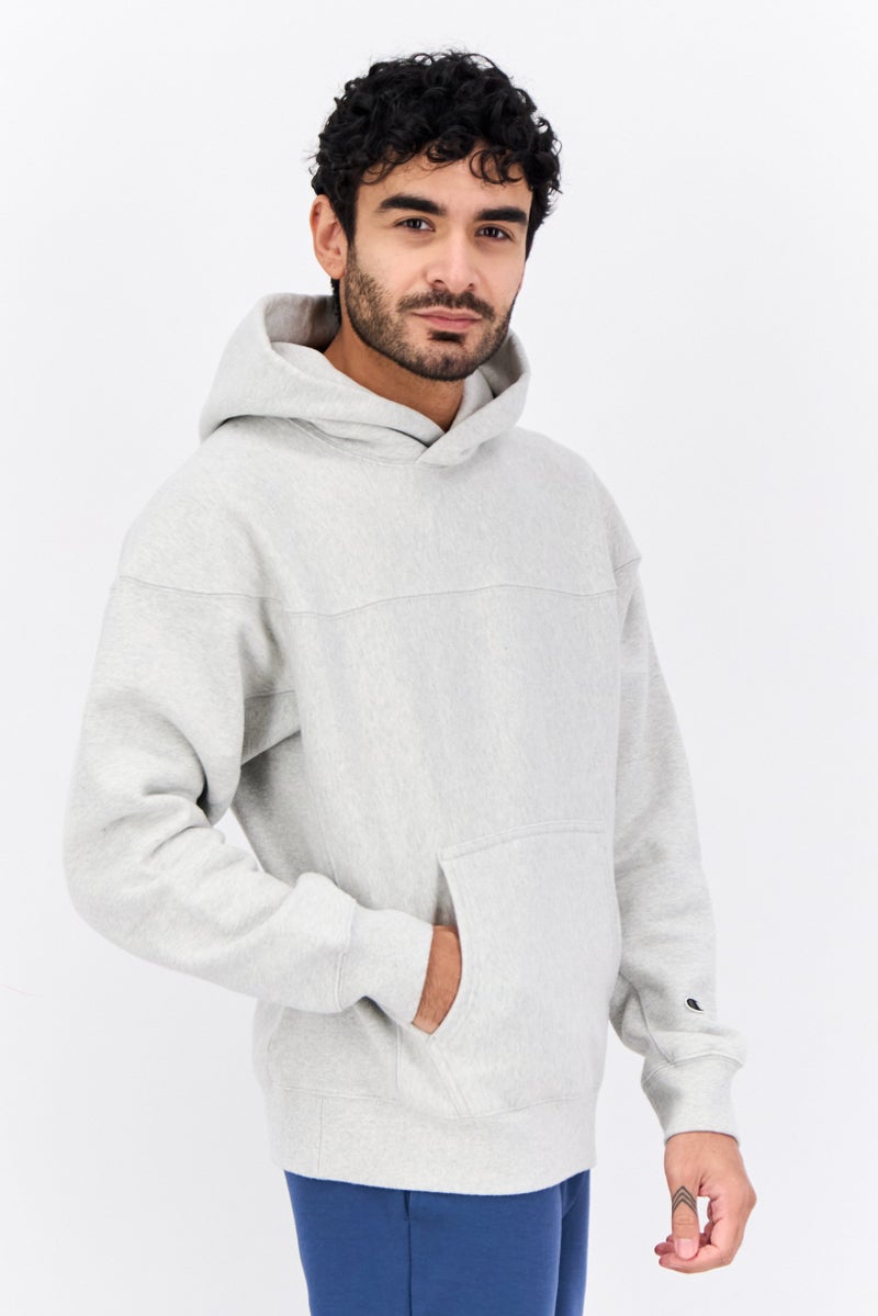 Champion Men Sportswear Fit Long Sleeves Outdoor Hoodies, Grey - Image 2