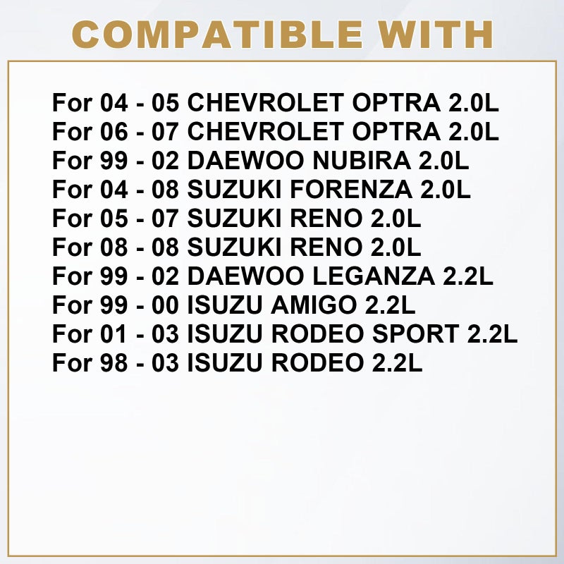 Partsflow 16PCS Intake Exhaust Valve Kit For Chevy Optra For Daewoo Leganza For Daewoo Nubira For Isuzu Amigo For Rodeo For Rodeo Sport For Suzuki Forenza 16V 20L 22L 90412277 90410813 - Image 4