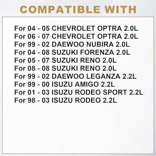 Partsflow 16PCS Intake Exhaust Valve Kit For Chevy Optra For Daewoo Leganza For Daewoo Nubira For Isuzu Amigo For Rodeo For Rodeo Sport For Suzuki Forenza 16V 20L 22L 90412277 90410813 - Image 3