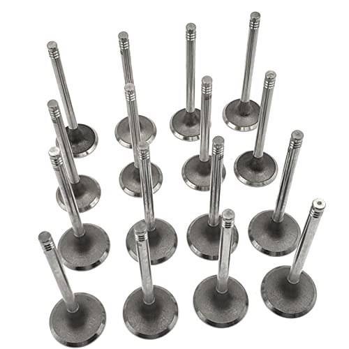 Partsflow 16PCS Intake Exhaust Valve Kit For Chevy Optra For Daewoo Leganza For Daewoo Nubira For Isuzu Amigo For Rodeo For Rodeo Sport For Suzuki Forenza 16V 20L 22L 90412277 90410813 - Image 1