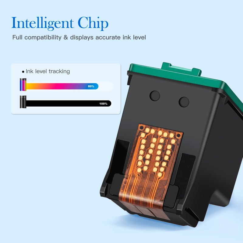 Valuetoner Remanufactured Ink Cartridge Replacement for HP 74 75 Ink cartridges Combo Pack CC659FN CB335WN CB337WN for OfficeJet J5700 J6400 PhotoSmart C4200 C4300 C4400 C4500 C5200 C5500 D5300 2 Pack - Image 3
