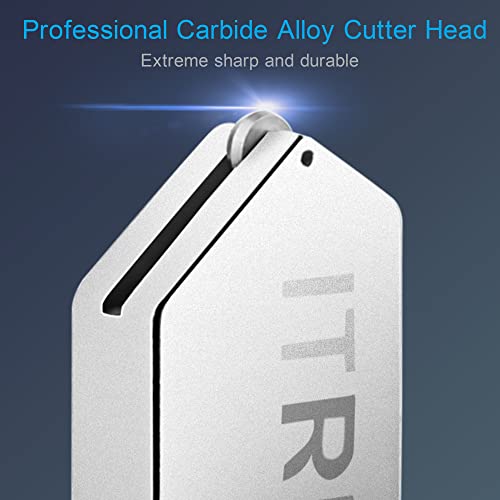 Camdios Glass Cutter 2mm-20mm, Upgrade Glass Cutting Tool with Glass Cutting Oil, Pencil Style Oil Feed Carbide Tip Glass Cutter for Mirror/Tiles/Mosaic. - Image 2