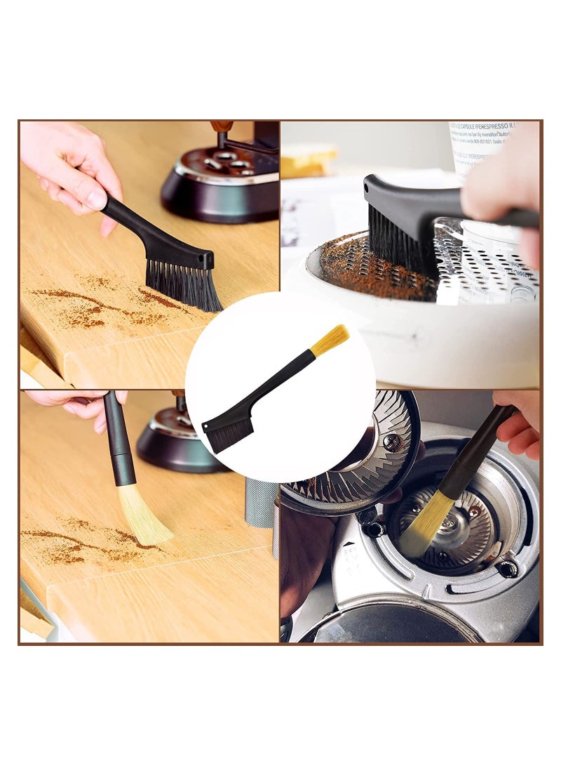 SYOSI 2Pcs Coffee Grinder Cleaning Brush with Two Head Coffee Grinder Brush Dusting Espresso Grinder Cleaning Brush Accessories Detachable for Coffee Shop Barista Home Kitchen - Image 3