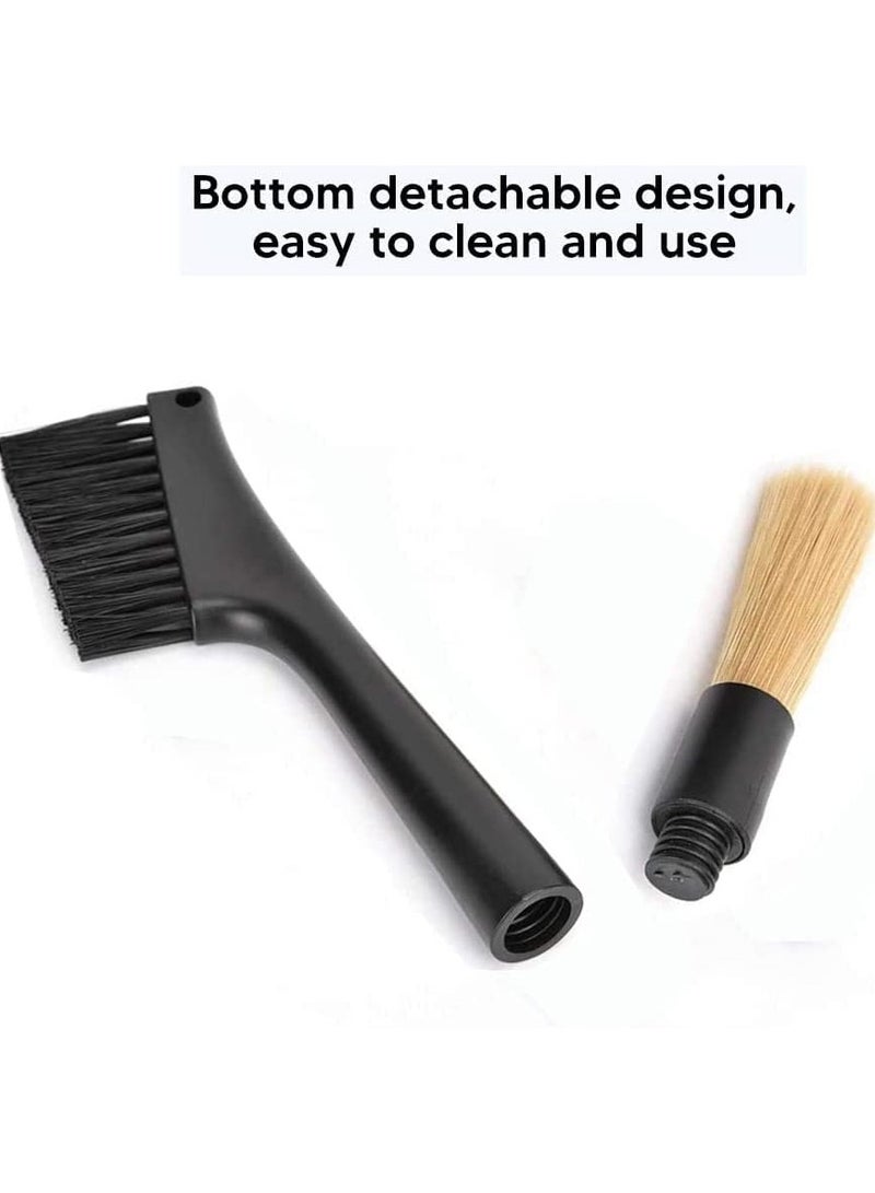 SYOSI 2Pcs Coffee Grinder Cleaning Brush with Two Head Coffee Grinder Brush Dusting Espresso Grinder Cleaning Brush Accessories Detachable for Coffee Shop Barista Home Kitchen - Image 5