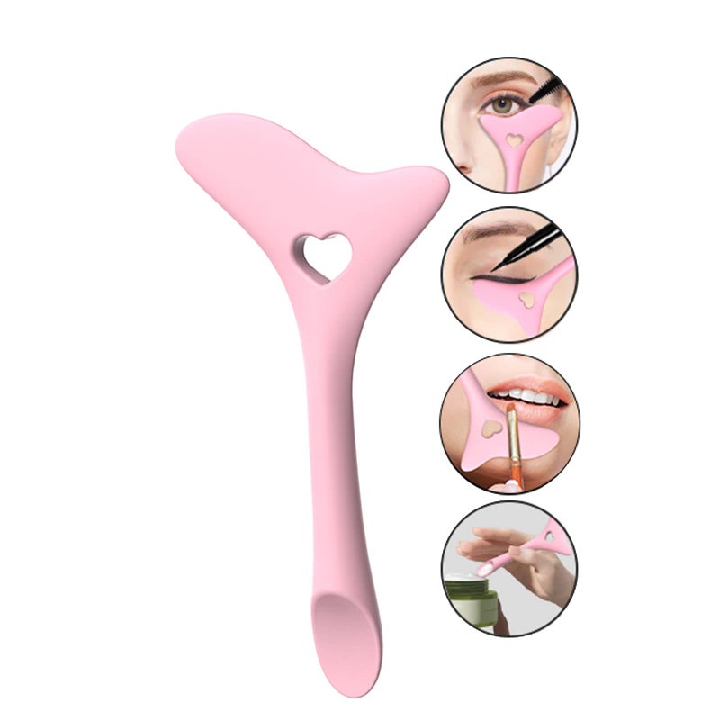 Eyeliner Stencils Wing Tips Silicone Eyeliner Aid Lipstick Wearing Aid Face CreamMask Applicator Easy Makeup Tool Reusable