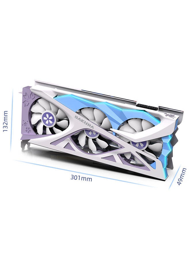 RX6800XT-16G D6 YA Gaming Graphics Card with 16G/256bit/GDDR6 Memory Dual Light Effect Mode DP+HD+Type-C Output Ports
