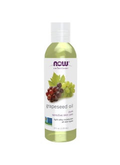 now Solutions, Grapeseed Oil, Skin Care for Sensitive Skin, Light Silky Moisturizer for All Skin Types, 4-Ounce  - Image 1