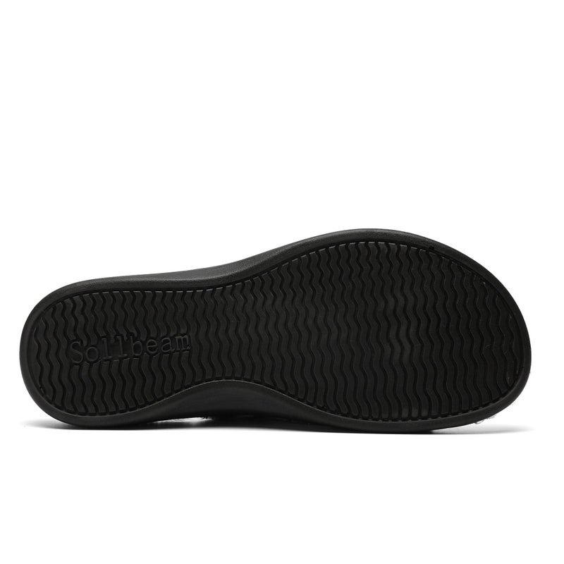 SOLLBEAM Women's Plantar Fasciitis Fuzzy House Orthopedic Adjustable Slippers With Arch Support Orthotic Heel Cup Sandals For Ladies - Image 5