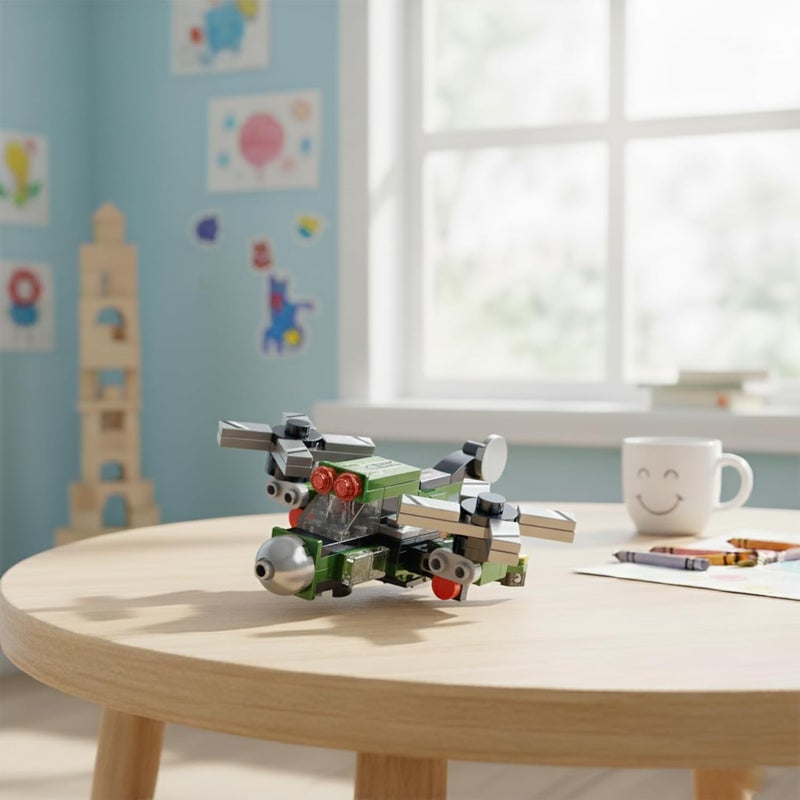 ThinkerPlace 8 in 2 Armored Corps - Twin-Rotor Helicopter STEM Learning Kit - Image 3