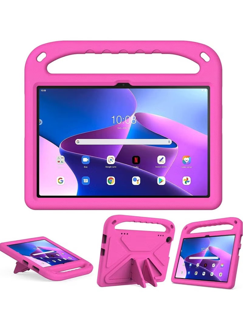 Compatible with Lenovo Tab M10 3rd Gen 10.1 inch (TB-328FU/TB-328XU)Kids Tablet Case - EVA Lightweight Shockproof Dropproof Handle Kickstand Protective Cover - Image 2