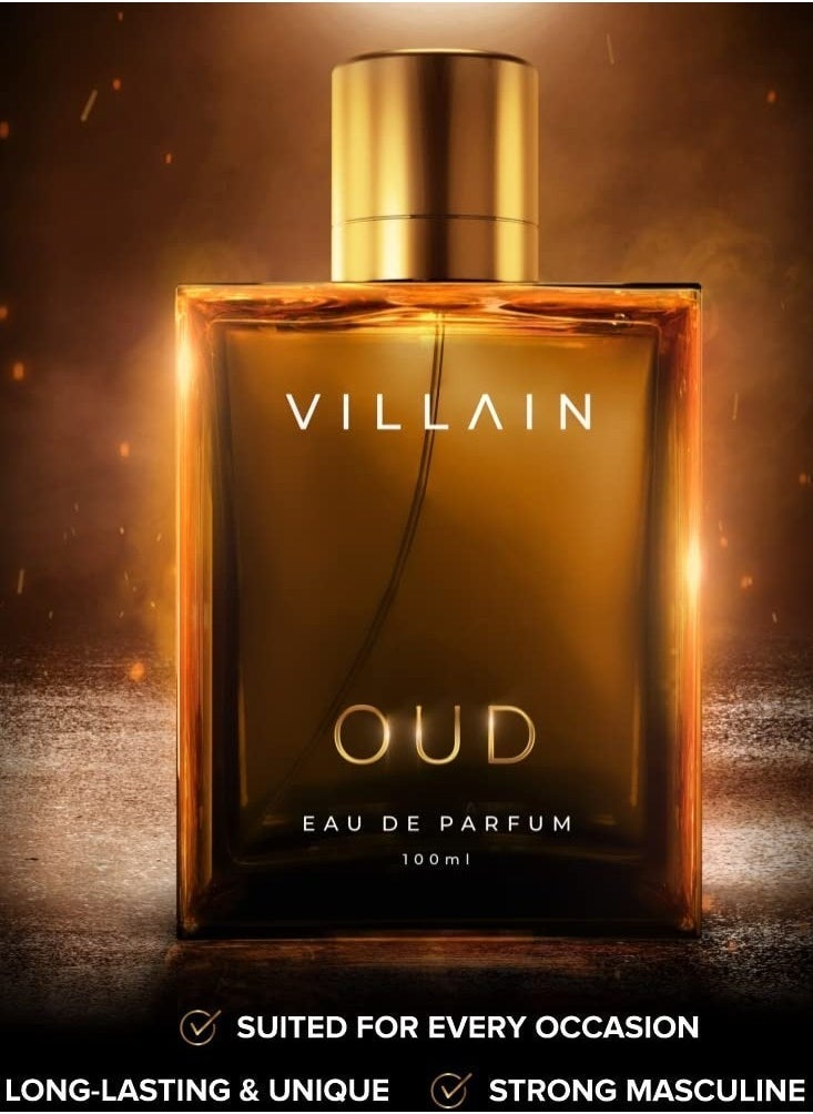 Buy VILLAIN Oud EDP, Long Lasting Perfume for Men, 100ml Online 15  Minutes Instant Delivery Fastest Delivery in Riyadh, and the KSA noon  Minutes