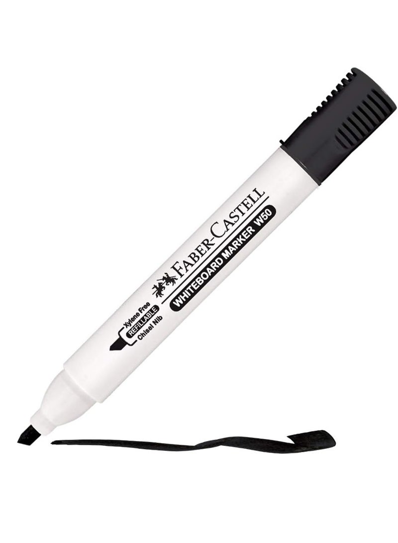 FABER-CASTELL ممحاة سبورة بيضاء قابلة للمسح الجاف 4 قطع برأس مائل متعددة الألوان - Image 3