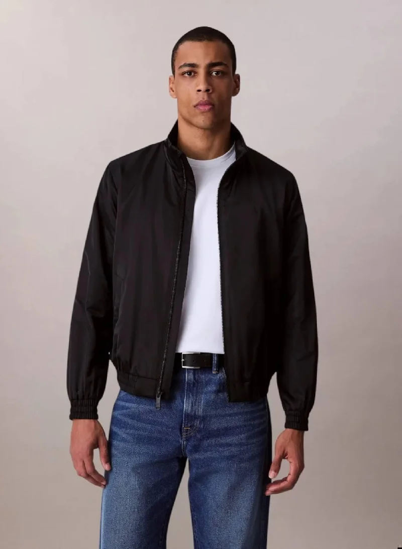 Padded Zip Mock Neck Jacket