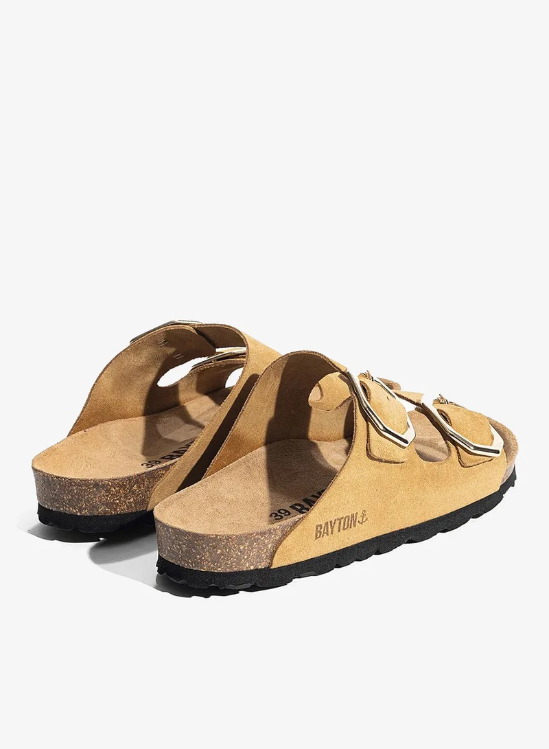 BAYTON  Atlas Leather Flat Sandals for Women | Best Price UAE