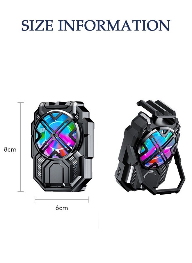 DUNISO Phone Cooler for Live Streaming and Gaming, Fast Phone Cooling Fan, Cellphone Radiator for Mobile Gaming TikTok Live Strea, Fit All Types of iPhone Android Smartphones  - Image 4