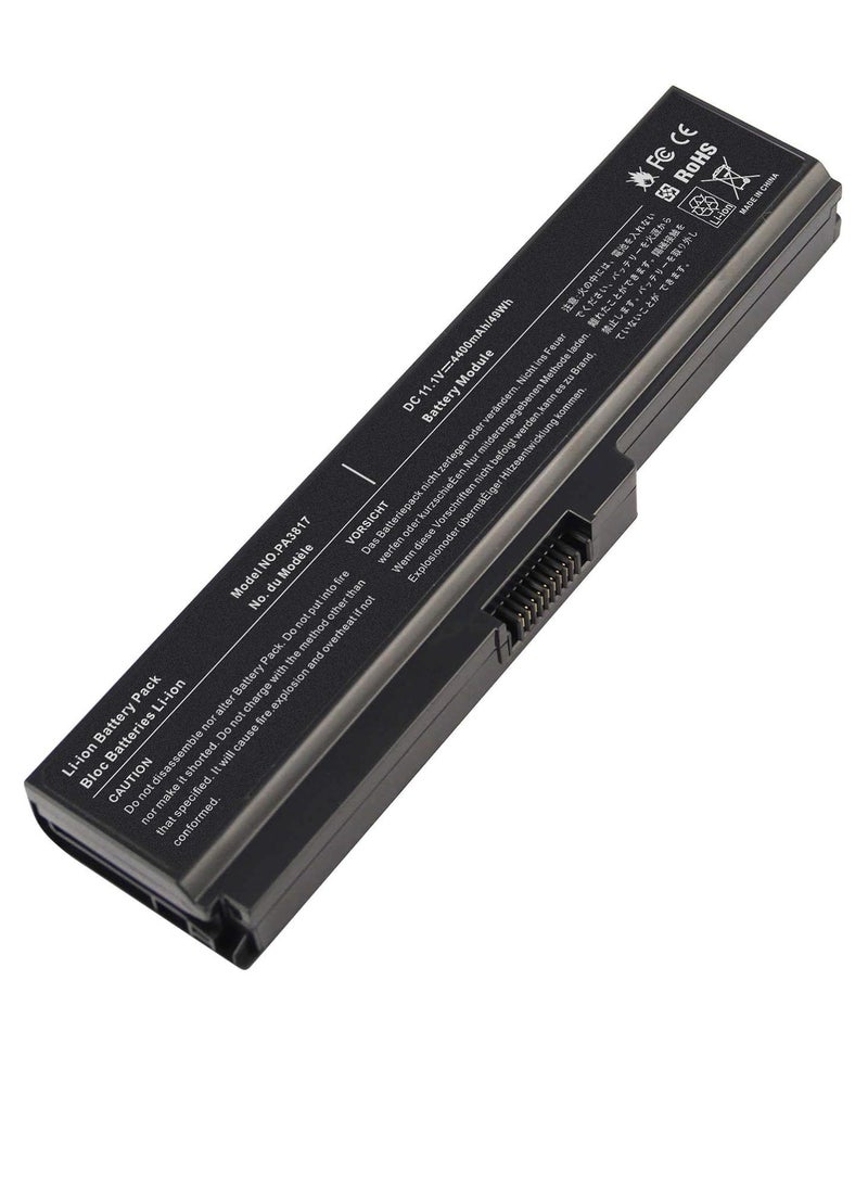 زيكسين بطارية بديلة للكمبيوتر المحمول PA3817U-1BRS لجهاز Toshiba Satellite C655 C675 C675D L645 L645D L655 L655D L675 L675D L745 L755 L755D P745 P755 P775 M645 A660 A655 بطارية سلسلة PA3817U - Image 1