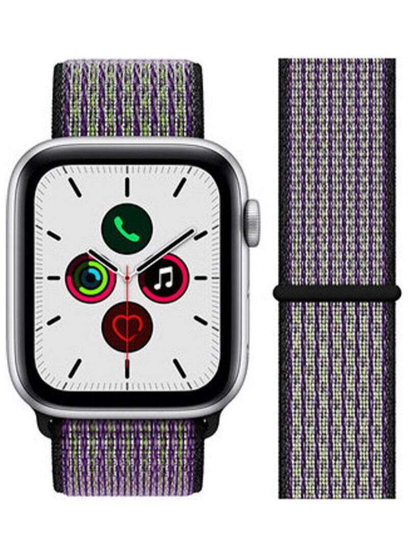 بورتوني حزام / حزام متوافق مع Apple Watch الرياضة استبدال حزام معصم 42/44 مللي متر سلسلة SE / 6/5/4 تنفس ناعم نايلون لـ iWatch - Image 1