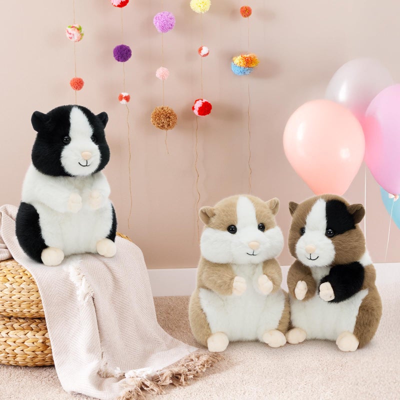 MorisMos Hamster Toys for Kids Girls Boys, 8.7" Realistic Hamster Stuffed Animal Plushies Set, Lifelike Small Stuffed Animals in Bulk for Baby Shower Birthday Party Decoration - Image 5