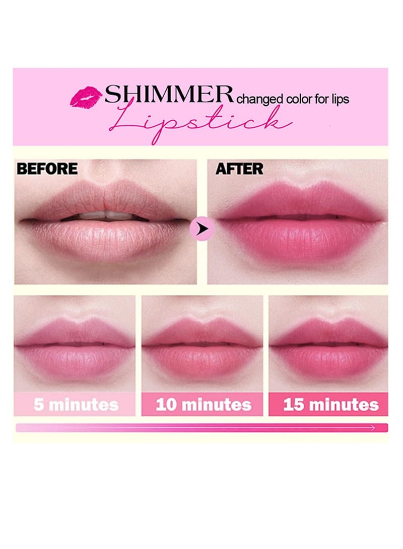 SYOSI Clear Flower Jelly Lipstick Set, 3Pcs, Nutritious Moisturizer Lip Balm Temperature Color Change Lipstick, Long Lasting Hydrating Lip Gloss Flower Jelly Lipstick Makeup Set - Image 3