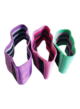 Resistance band three-piece set Fitness band resistance band set, suitable for men and women; suitable for legs and buttocks to upgrade Pilates elasticity - view 3