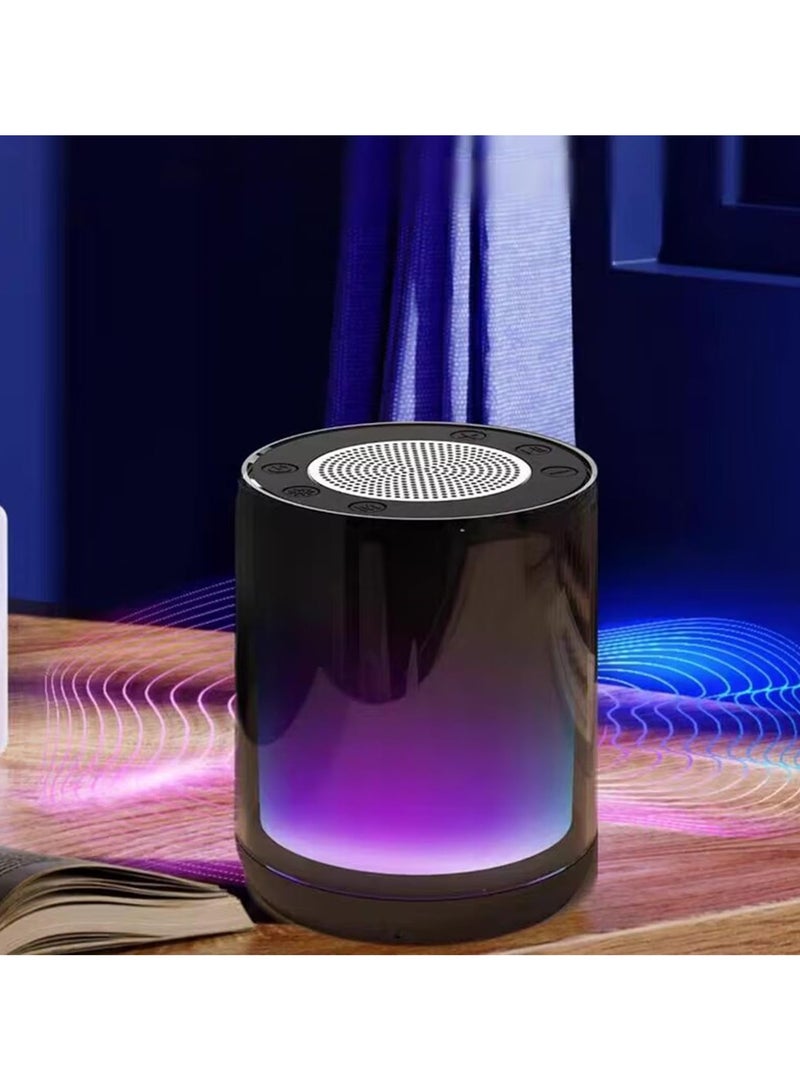 SYOSI New Portable Bluetooth 5.3 Speaker, with Lights Colorful Bluetooth Speaker with Stereo Sound, Bluetooth Speaker with Stable Connection, Multifunctional Bluetooth Speaker for Home Use - Image 1