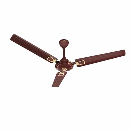 ACTIVA 390 RPM High-Speed 1200 mm Apsra Deco Brown Ceiling Fan with 2-Year Warranty, No-Noise Operation, BEE-Approved One Star Rating, Adjustable Thermostat. - Image 1