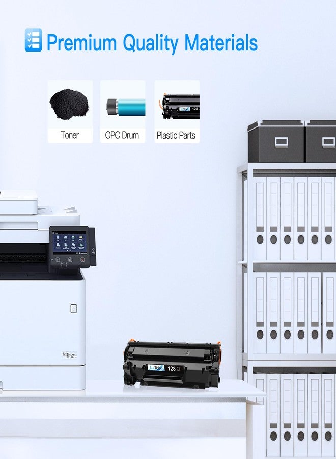 خرطوشة حبر بديلة متوافقة من LxTek لطابعات Canon 128 CRG128 3500B001AA، للاستخدام مع طابعات FaxPhone L190 L100 ImageCLASS D530 D550 MF4570dw MF4770n MF4880dw MF4890dw MF4450 MF4420n (خرطوشة واحدة سوداء) - Image 5