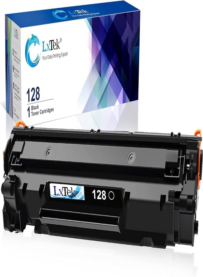 خرطوشة حبر بديلة متوافقة من LxTek لطابعات Canon 128 CRG128 3500B001AA، للاستخدام مع طابعات FaxPhone L190 L100 ImageCLASS D530 D550 MF4570dw MF4770n MF4880dw MF4890dw MF4450 MF4420n (خرطوشة واحدة سوداء) - Image 1