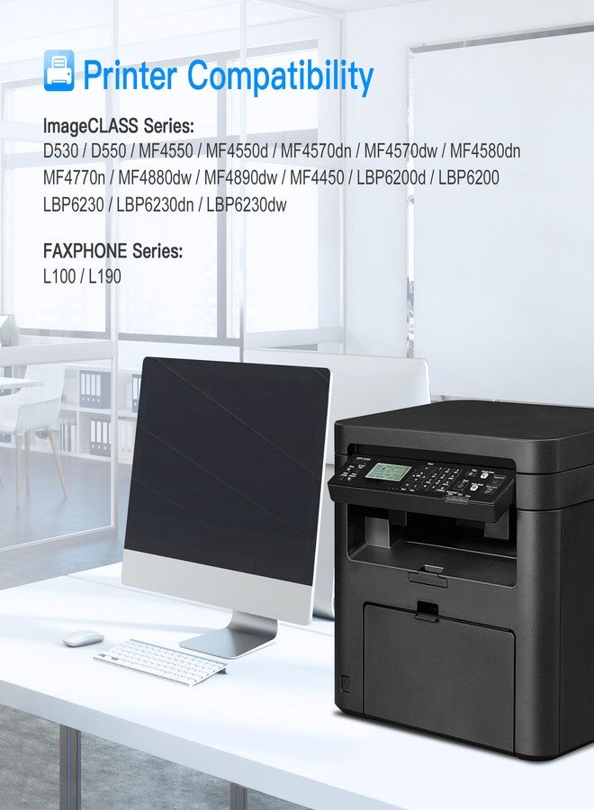 خرطوشة حبر بديلة متوافقة من LxTek لطابعات Canon 128 CRG128 3500B001AA، للاستخدام مع طابعات FaxPhone L190 L100 ImageCLASS D530 D550 MF4570dw MF4770n MF4880dw MF4890dw MF4450 MF4420n (خرطوشة واحدة سوداء) - Image 4